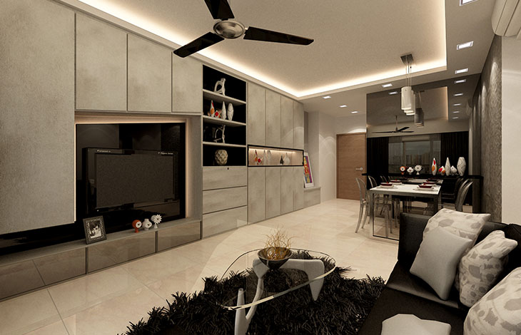 A 3D rendering of a kitchen and living room featuring Plus Services Atlanta. A 3D rendering of a kitchen and living room featuring Plus Services Atlanta.